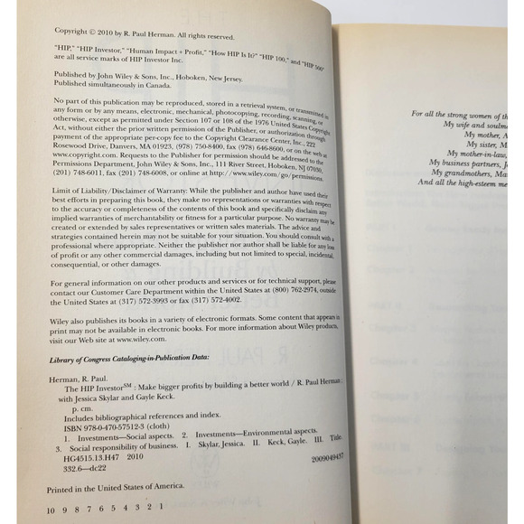 The HIP Investor Make Bigger Profits R Paul Herman Wiley Green Investing HC - Picture 2 of 15